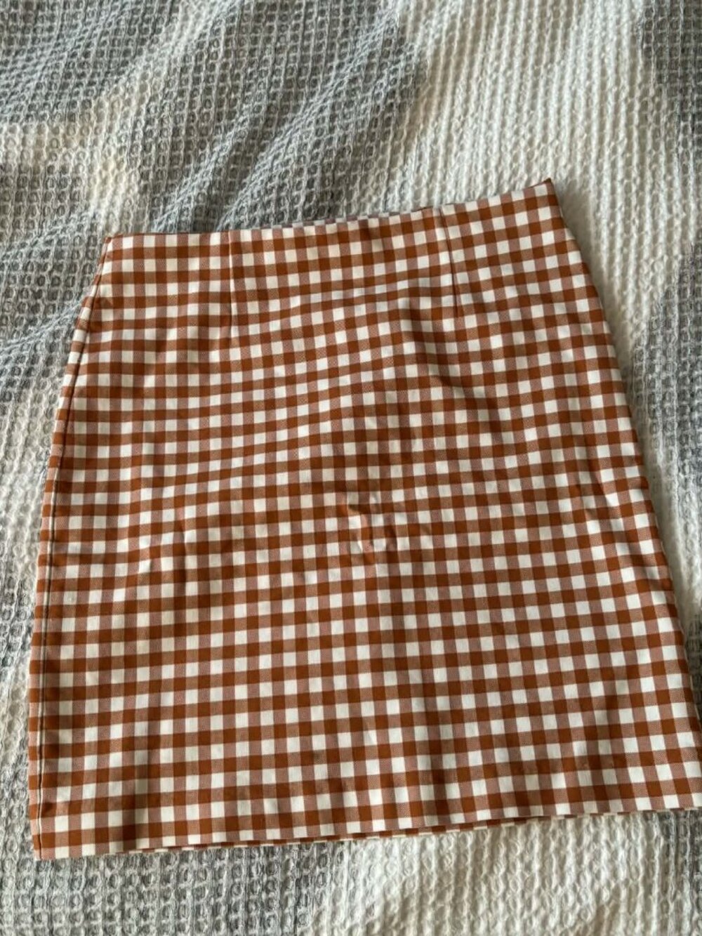 Tan and White Mini Skirt From Dynamite Size M